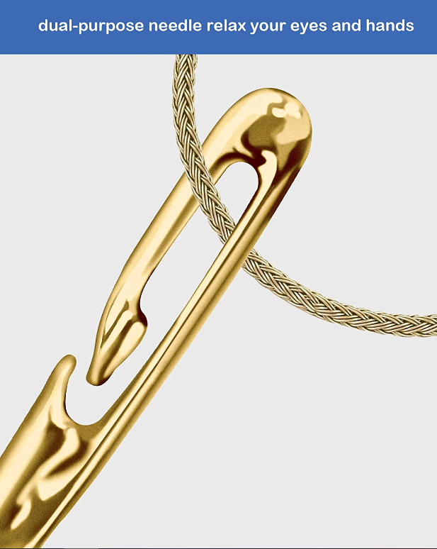 CostuPro® - AGUJAS DE COSER AUTOENHEBRABLES X12 + GUÍA DE COSTURA AVANZADA