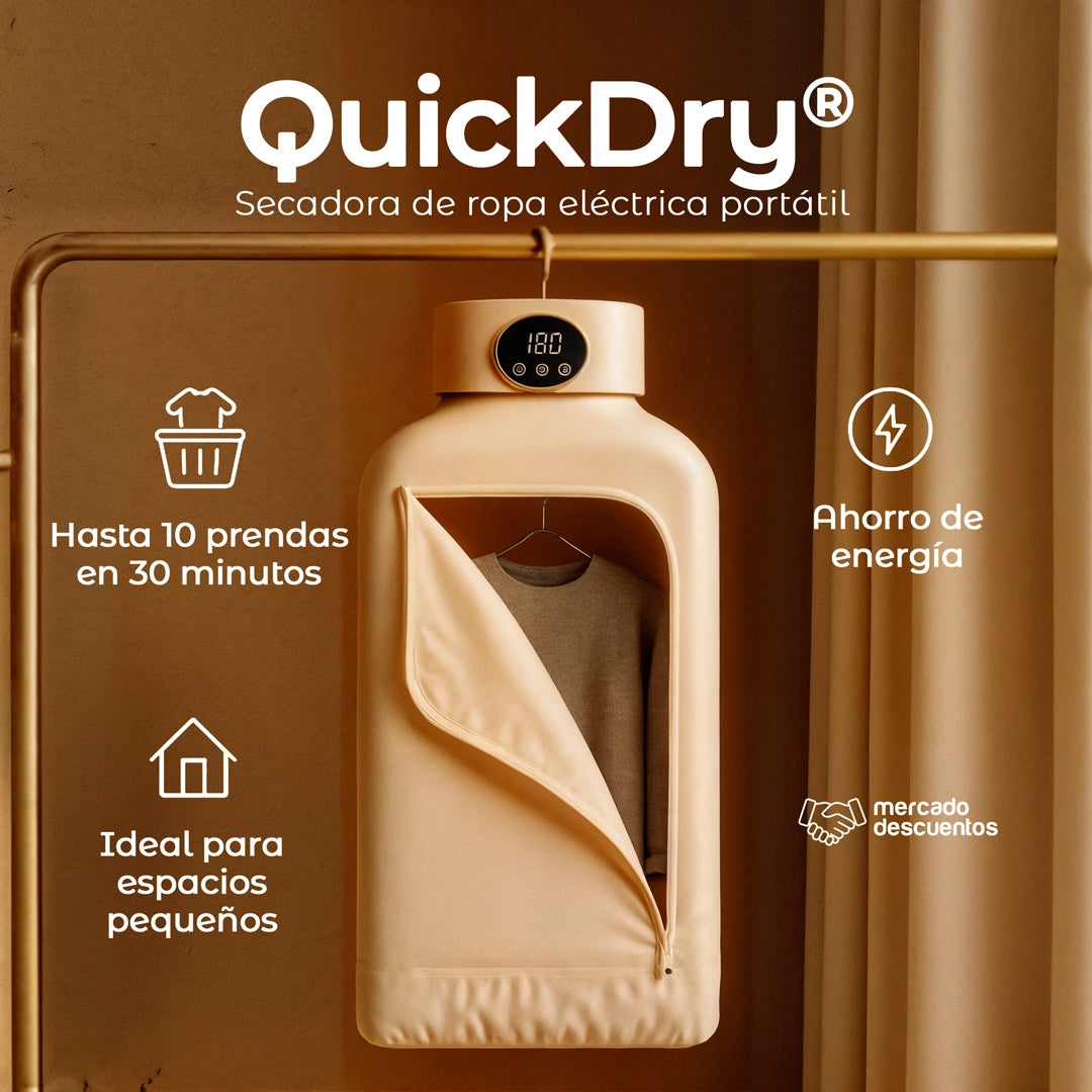 QuickDry® - SECADORA DE ROPA ELÉCTRICA PORTATIL (10 PRENDAS EN 30 MINUTOS)