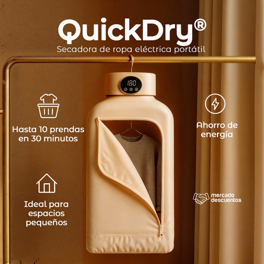 QuickDry® - SECADORA DE ROPA ELÉCTRICA PORTATIL (10 PRENDAS EN 30 MINUTOS)