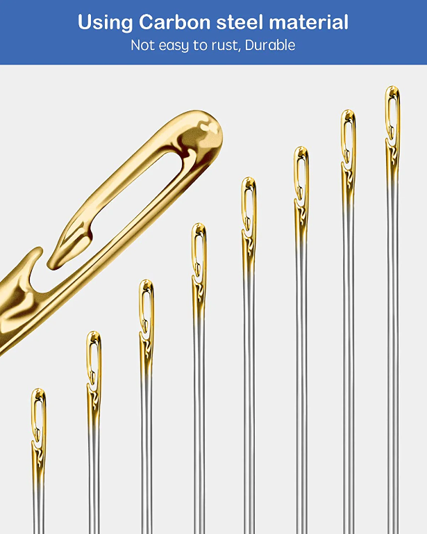 CostuPro® - AGUJAS DE COSER AUTOENHEBRABLES X12 + GUÍA DE COSTURA AVANZADA